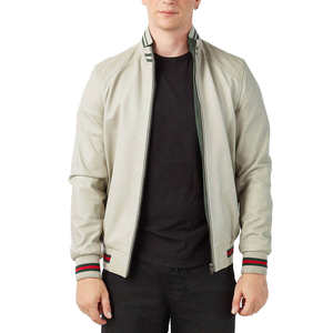 Veste en cuir pour homme durable, coupe-vent, imperméable, écologique, avec tissu en toile, style streetwear, couleurs et tailles personnalisées - Product Image 6