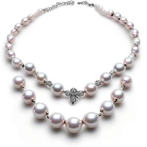 Conjunto de bisutería de moda Collar de perlas de agua dulce Conjuntos de joyas de cuentas para mujeres y niñas - Product Image 6