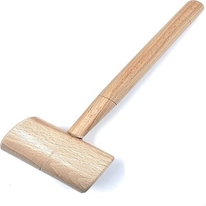 Lot de 2 marteaux maillet à tête en bois non marquant pour bijoux, massage, horlogerie, artisanat du cuir, menuiserie et toiture. - Product Image 3