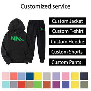 Ensemble de survêtement court en laine et coton épais personnalisé haute qualité Streetwear 500 GSM Survêtement à capuche d'hiver vierge - Product Image 6