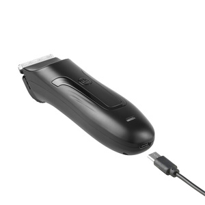 Intim- und Körperhaartrimmer für Männer, 2-in-1 Elektrischer Hoden- und Schambereich-Rasierer mit Keramikklinge, Herrenpflege-Set für Nass-/Trockengebrauch - Product Image 4