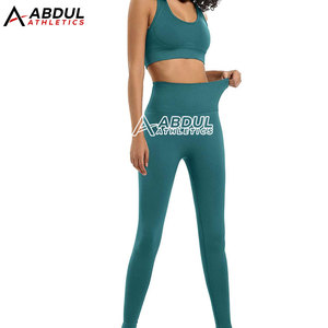 Ensemble de yoga à quantité minimale de commande basse pour dames ensemble de yoga confortable et facile à porter disponible en stock - Product Image 2
