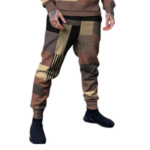 Chándal para hombre 2024 último chándal estampado chándales transpirables conjunto de dos piezas de alta calidad - Product Image 4