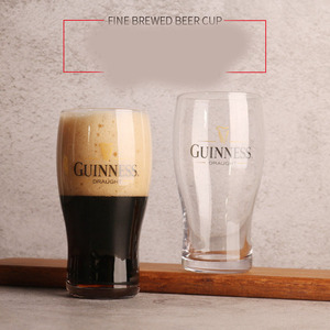 Jarra de <span class=keywords><strong>Cerveza</strong></span> Artesanal de Vidrio, Estilo Irlandés, para Stout - Product Image 1