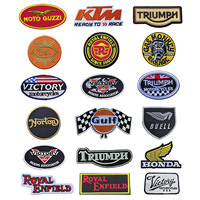 Patchs brodés personnalisables thermocollants pour voitures, motos, vêtements, sacs à dos - Patchs en tissu sergé DIY