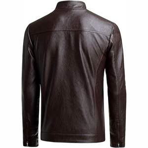 Good Quality Winter <b>Jacket</b> Outdoor Winter Warm Thick SSynthetic Leather <b>Men</b>' <b>s</b> <b>Jacket</b> <b>Men</b> Blank Racing Leather Padded Embroidery - Product Image 5