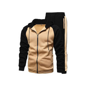 ชุดวอร์มออกกำลังกายแบบ2-in-1ของผู้ชายชุดวอร์มแบบแข็งเป็นมิตรกับสิ่งแวดล้อมสำหรับฤดูหนาวโลโก้ที่กำหนดเอง - Product Image 5