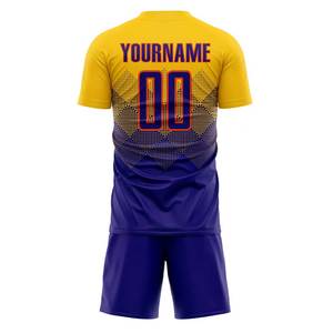 Wholesale Custom Team Soccer Uniform Set 100% Polyester Quick Dry Lightweight OEM Factory <b>Low</b> MOQ <b>Top</b> Selling Soccer Uniforms - Product Image 3