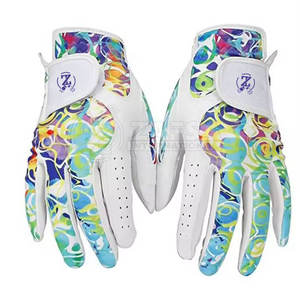 ถุงมือกอล์ฟสำหรับผู้ชายผู้หญิงทำจากหนังนิ่มใส่ฝ่ามือปรับแต่งโลโก้ได้ตามต้องการ - Product Image 1