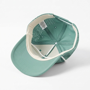 Gorra Trucker Bordada Verde Menta con Malla Ajustable Unisex Casual de 6 Paneles al por Mayor con Logotipo Personalizado de Alta Calidad OEM ODM Bajo MOQ - Product Image 3