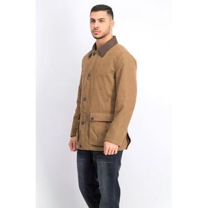 Cappotto Lungo da Uomo London Fog XX-Large in Tessuto Canvas Beige - Product Image 2