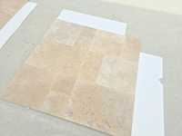 Carreaux de travertin classiques mélangés 2025, naturels, non remplis, patinés, motif français, taille coupée de 1,2 cm, dalle moderne pour cuisine et extérieur, pour hôtels