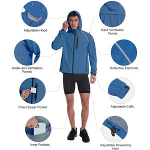 เสื้อแจ็คเก็ตกันลมแบบสบายๆ สกรีนโลโก้ แบรนด์ส่วนตัว ดีไซน์ใหม่ ขายส่งเสื้อผ้า - Product Image 6