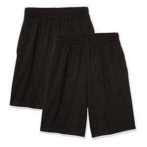 Shorts de sport décontractés pour hommes, 100 % coton, séchage rapide, respirants, écologiques, avec cordon de serrage et poches - Product Image 1