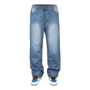 Pantalon en denim homme droit Stretch Caausl travail hommes jean pantalon taille moyenne noir Anti-vol Denim pantalon Designer taille 40 42 44 - Product Image 2