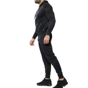 2025 meilleures ventes hommes Zip-Up Fitness Survêtements respirant 100% coton vêtements de sport pour l'hiver Logo personnalisé Plus solide - Product Image 5