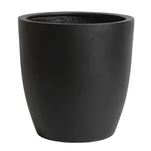 Polystone rotondo grande fioriera-vaso di fiori in fibra di vetro rotondo bianco decorazione vaso fiori urna cioccolato regali e artigianato