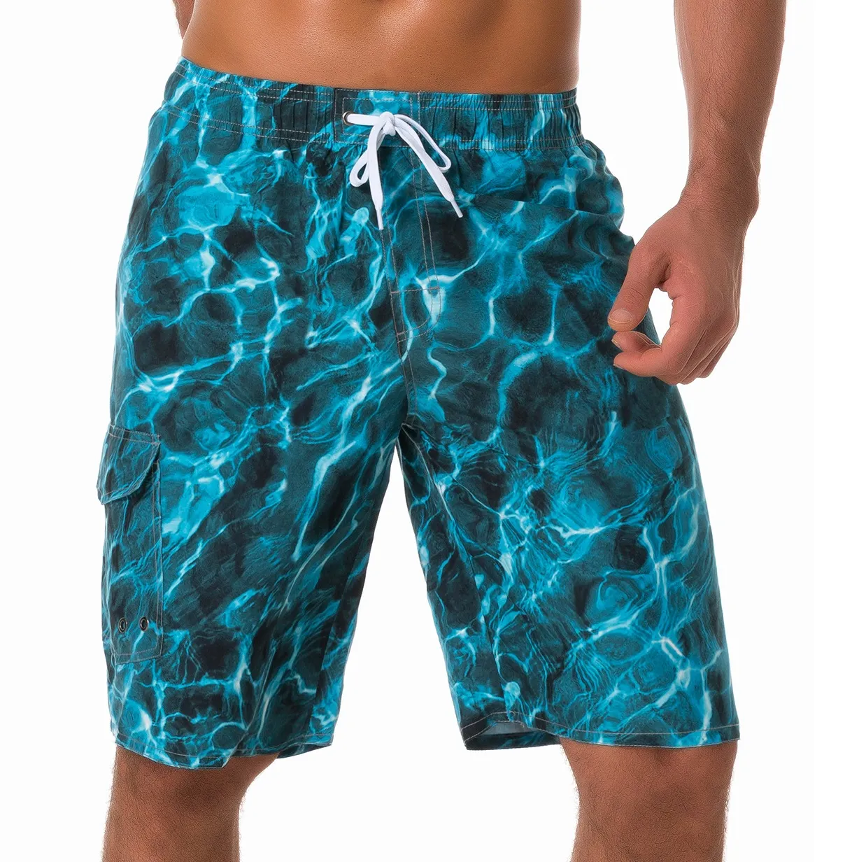 Stampa a sublimazione pantaloncini da surf Strech a 4 vie all'ingrosso pantaloncini da spiaggia Quick Dry Blank Mens Boardshorts stampa a sublimazione personalizzata