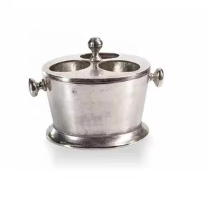 Cubo de hielo de metal chapado en cobre hecho a mano para hotel, hogar, bar, fiestas de boda, cerveza decorativa, almacenamiento de hielo empaquetado en cartón - Product Image 4