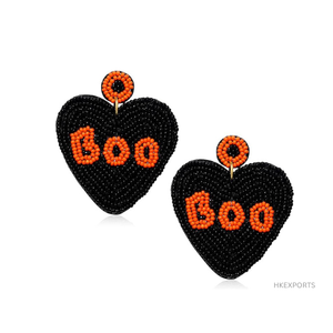 Jackie O Mouse Halloween perlé boucle d'oreille Unique fabriqué à la main fantasmagorique Costume bijoux amusant et festif pendants accessoires - Product Image 2
