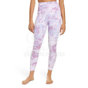 Mallas de yoga sin costuras para mujer, pantalones elásticos de cintura elástica para fitness y correr, mallas de yoga para mujer - Product Image 2