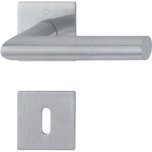 Ensemble de rosettes en acier inoxydable HOPPE pour cheminées, collection Amsterdam E1400Z/848N/848NS, modèles à mitrage DIN gauche/droite, ROSETTE - Product Image 1