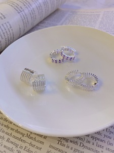 Fashion Women's 925 Sterling Silver Crystal Earrings Ear <b>Studs</b> and Hoop Jewelry - Product Image 5