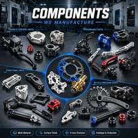 Pièces personnalisées Shenzhen CNC Fraisage Aluminium Moto Pièces détachées en métal anodisé Usinage Précision 3 4 5 Axes Kit de traitement