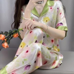 Venta caliente ropa de dormir transpirable logotipo personalizado de alta calidad señoras pijama conjunto causal moda elegante fabricante ropa de dormir de las mujeres - Product Image 6