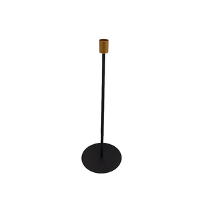Decoración de iluminación Royal Look Color negro Metal Taper Forma redonda Portavelas de hierro para boda y Navidad - Product Image 6
