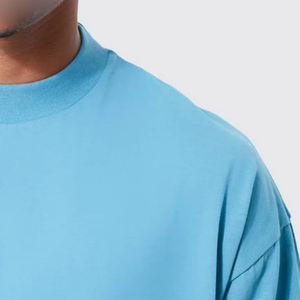 เสื้อยืดผู้ชายคอตตอน 100% ปี 2026 ขายส่ง รับสกรีนโลโก้ ทรงโอเวอร์ไซส์ พิมพ์ลาย ทรงหลวม ผ้าหนา เสื้อยืดเรียบ - Product Image 4