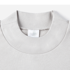 Sweat-shirt à col rond d'hiver pour hommes en coton lourd 480GSM avec broderie et impression personnalisée en tissu polaire - Product Image 5