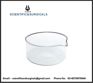 Plats de cristallisation en verre borosilicaté de laboratoire de haute qualité sans bec pour une utilisation en laboratoire de recherche - Product Image 4