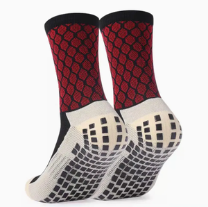 Custom Logo Unisex Slouchy Grip <b>Socks</b> 100% Cotton 160g Automated Cutting Sets for Yoga Pilates-OEM Service Available - Product Image 1