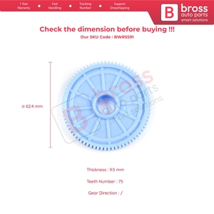 Engranaje de Repuesto para Motor de Elevalunas BWR5591 para Linea 323 110 2007-2018 51892560 51892561 - Product Image 5