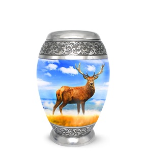 Urna de ciervo para cenizas, urnas de cremación de ciervo para cenizas humanas, urna de hombre adulto para cenizas para mujeres y hombres, tamaño personalizado - Product Image 1