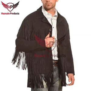 Chaqueta vaquera de cuero marrón para hombre de diseño personalizado Premium-Chaqueta de cuero para hombre estilo motocicleta desgastada Chaqueta de cuero marrón - Product Image 2