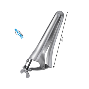 Spéculum vétérinaire Polansky en acier inoxydable de haute qualité, instruments d'élevage, 27 cm, 2 lames vers le haut et 1 lame vers le bas - Product Image 4