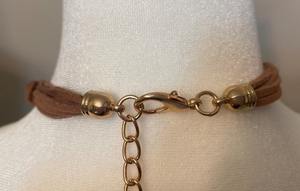 Nouveau Vintage Bohème Indien Bijoux Collier Exagéré Chunky Fait À La Main Ras Du Cou avec Grande Résine et Longue Chaîne De Perles - Product Image 2