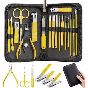 Outil de beauté multifonctionnel pour les ongles Set de coupe-ongles en acier inoxydable Set de manucure Soins du visage, des mains et des pieds - Product Image 2