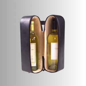 Bolsa de Vino de Cuero Vacuno Genuino de Alta Calidad con Logotipo Personalizado, Enfriador de Cerveza Reutilizable para Dos Botellas con Colores Personalizados - Product Image 4