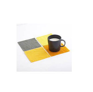 Sous-verre en lin solide, chemin de table moderne minimaliste, sous-verre de bol de table et taille personnalisée, prix bon marché avec vente - Product Image 1