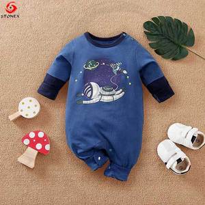 Mameluco Impresión personalizada Bambú Recién nacido Bebe Ropa Bebé Bambú Cremalleras Mameluco - Product Image 3