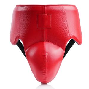 Protector de ingle de boxeo con logotipo personalizado, protector de ingle de estilo ganador de alta calidad de color negro de piel de vaca, protector de ingle de estilo de 2017 - Product Image 1