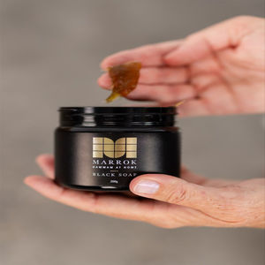 สบู่ดำโมร็อกโกผสมน้ำมันมะกอกและน้ำมันอาร์แกน - สบู่เบลดีธรรมชาติสำหรับผลัดเซลล์ผิวและทำความสะอาดอย่างล้ำลึก พร้อมบำรุงผิวแบบสปา คุณภาพสูง - Product Image 1