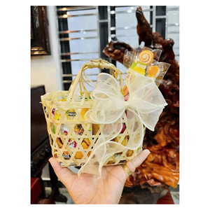 Panier-cadeau en bambou Panier en bambou artisanal pour paniers-cadeaux de vacances et présentation en magasin Fabriqué au Vietnam - Product Image 1