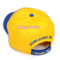 Topi Kustom Sorority Sigma Gamma Rho 1922 Bordir 3D Huruf Yunani Lima Panel Jaring Kasual Olahraga Performa Tinggi