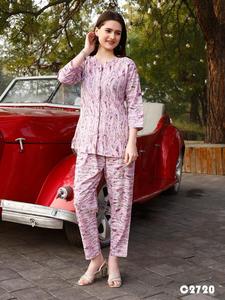 Diseñador de alta calidad Rayon Co-ord Set Beautiful Easy Breezy Cómodo para fiestas Ropa india y pakistaní Precio al por mayor - Product Image 6