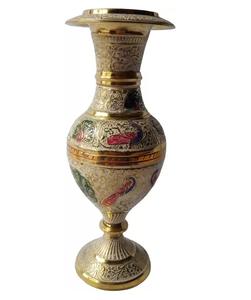 แจกันดอกไม้ทองเหลืองสำหรับตกแต่งงานแต่งงานในบ้านดีไซน์ตามสั่ง - Product Image 6