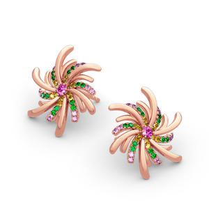 Jeulia Sterling Silver Vintage Flower Stud <b>Earrings</b> with <b>Diamond</b> <b>and</b> <b>Pearl</b> - Product Image 3